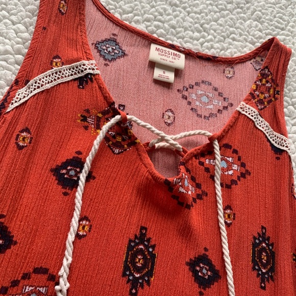 Red Patterned Tank - Picture 2 of 3